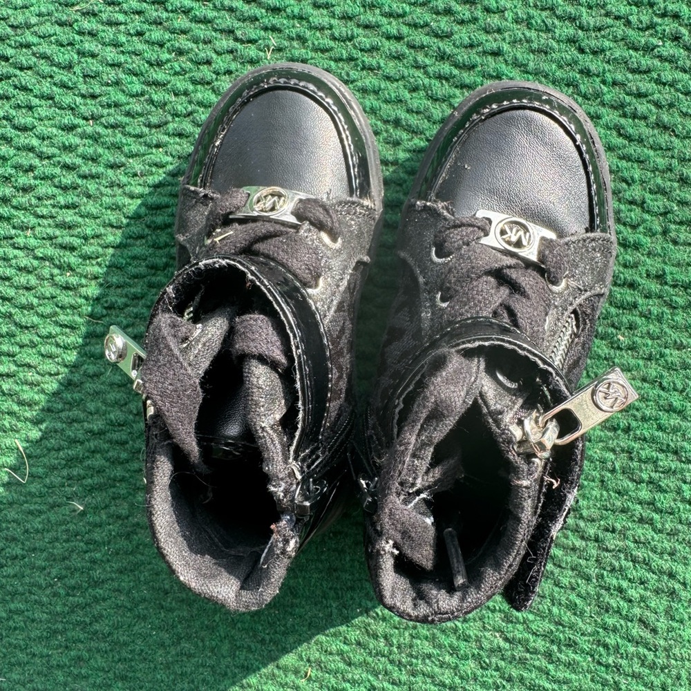 Michael Kors MK Black High-Top Sneakers toddler size 6